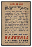 1951 Bowman Baseball #046 George Kell Tigers Good 532540