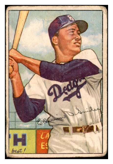 1952 Bowman Baseball #116 Duke Snider Dodgers Fair 532541