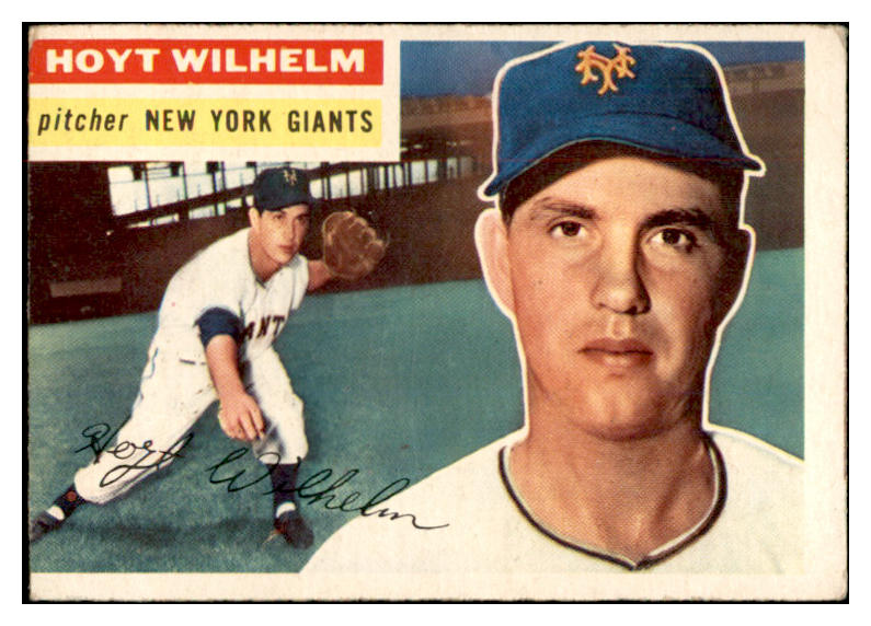 1956 Topps Baseball #307 Hoyt Wilhelm Giants VG 532542