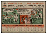 1956 Topps Baseball #140 Herb Score Indians PR-FR Gray 532543