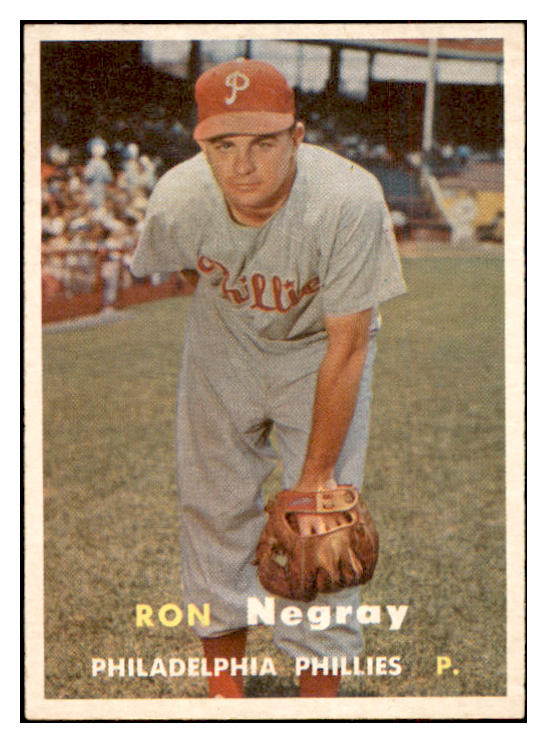 1957 Topps Baseball #254 Ron Negray Phillies EX-MT 532558
