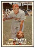 1957 Topps Baseball #254 Ron Negray Phillies EX-MT 532558