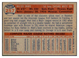 1957 Topps Baseball #257 Walt Dropo White Sox EX-MT 532559