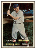 1957 Topps Baseball #255 Charlie Silvera Cubs EX-MT 532560