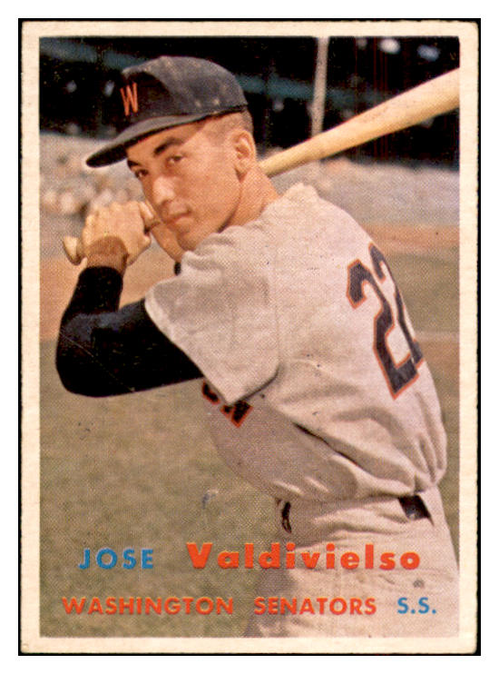 1957 Topps Baseball #246 Jose Valdivielso Senators EX-MT 532561