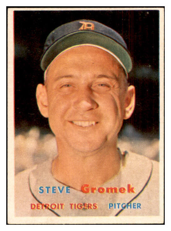 1957 Topps Baseball #258 Steve Gromek Tigers EX-MT 532566
