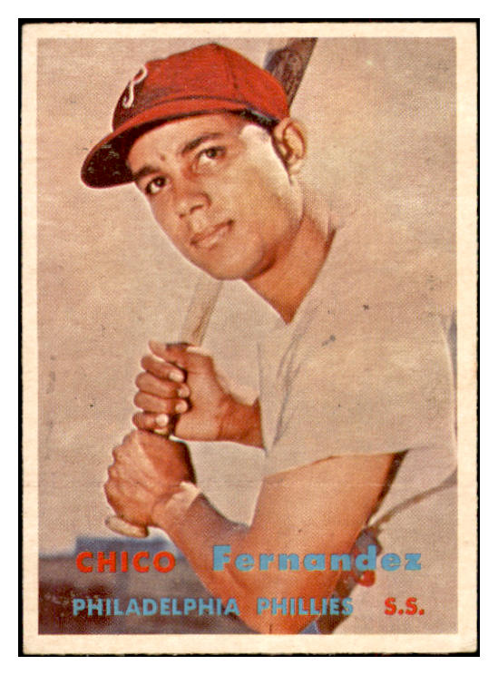 1957 Topps Baseball #305 Chico Fernandez Phillies EX-MT 532570