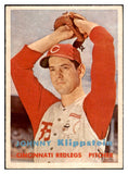 1957 Topps Baseball #296 John Klippstein Reds EX-MT 532571