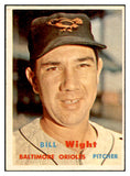 1957 Topps Baseball #340 Bill Wight Orioles EX-MT 532573