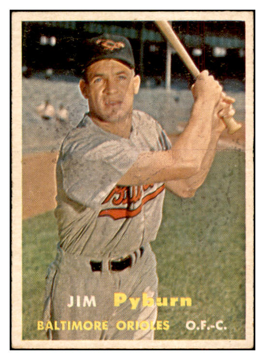 1957 Topps Baseball #276 Jim Pyburn Orioles EX-MT 532574