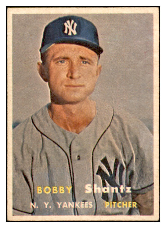 1957 Topps Baseball #272 Bobby Shantz Yankees EX-MT 532575