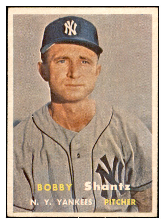 1957 Topps Baseball #272 Bobby Shantz Yankees EX-MT 532576