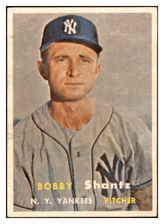 1957 Topps Baseball #272 Bobby Shantz Yankees EX-MT 532577