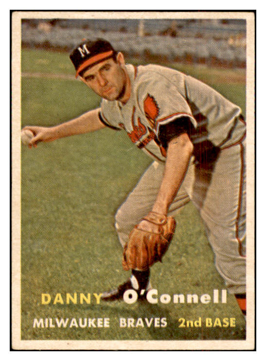 1957 Topps Baseball #271 Danny O'Connell Braves EX-MT 532578