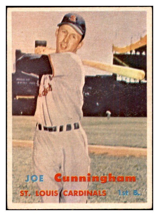 1957 Topps Baseball #304 Joe Cunningham Cardinals EX-MT 532580