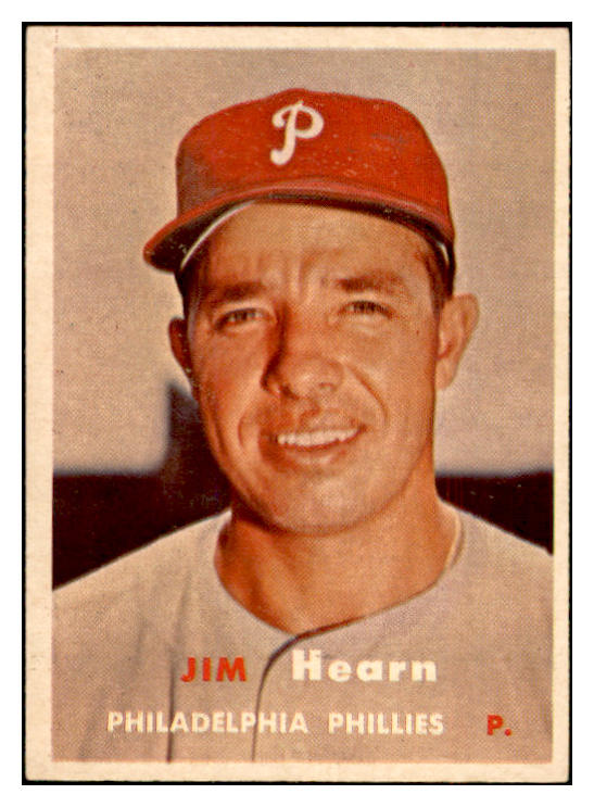 1957 Topps Baseball #348 Jim Hearn Phillies VG-EX 532584