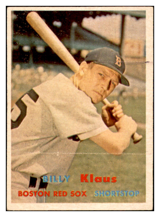 1957 Topps Baseball #292 Billy Klaus Red Sox VG-EX 532589