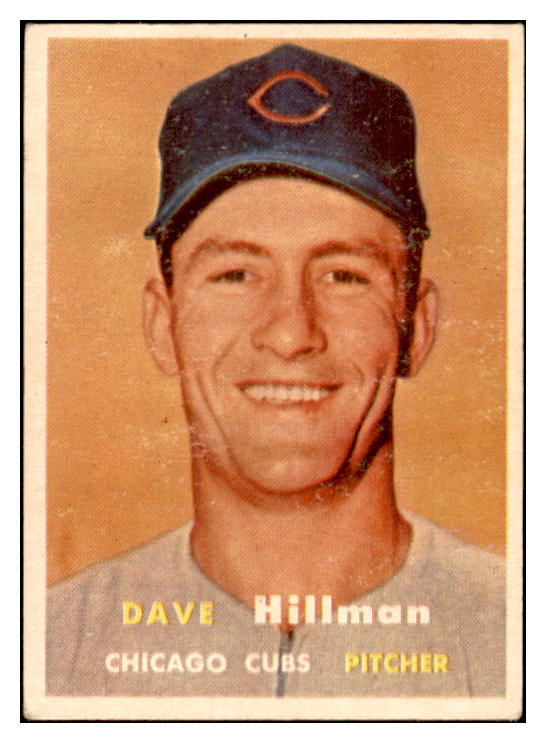1957 Topps Baseball #351 Dave Hillman Cubs VG-EX 532593