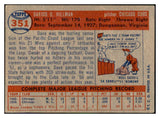 1957 Topps Baseball #351 Dave Hillman Cubs VG-EX 532593