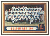 1957 Topps Baseball #171 Boston Red Sox Team EX-MT 532597