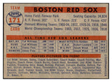 1957 Topps Baseball #171 Boston Red Sox Team EX-MT 532597