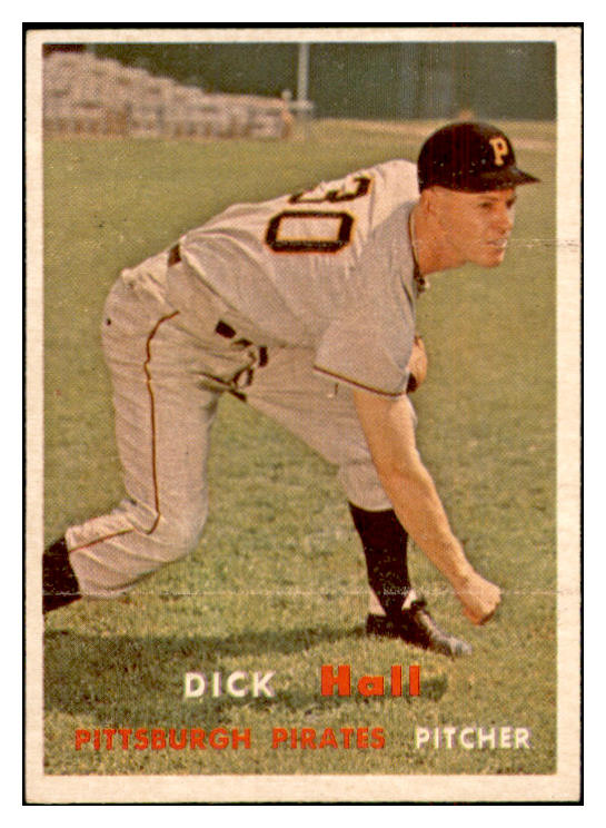 1957 Topps Baseball #308 Dick Hall Pirates EX-MT 532598