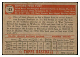 1952 Topps Baseball #123 Eddie Yost Senators Good 532601