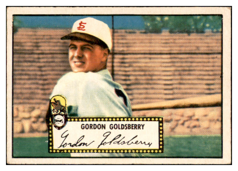 1952 Topps Baseball #046 Gordon Goldsberry Browns Good Red 532603