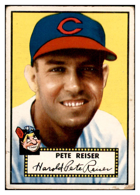1952 Topps Baseball #189 Pete Reiser Indians Good 532604