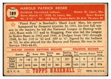 1952 Topps Baseball #189 Pete Reiser Indians Good 532604