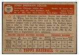 1952 Topps Baseball #117 Sherm Lollar White Sox Good 532606