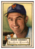 1952 Topps Baseball #124 Monte Kennedy Giants Good 532607