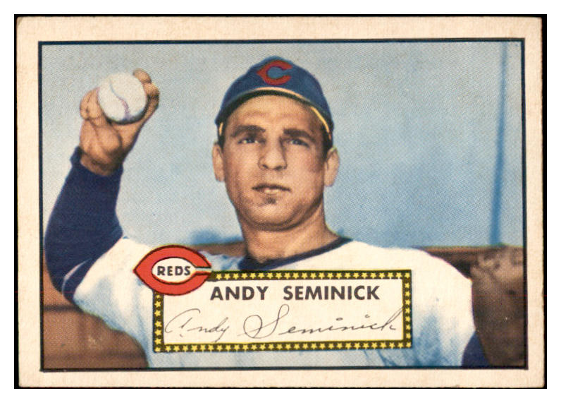 1952 Topps Baseball #297 Andy Seminick Reds GD-VG Scuff Back 532611