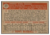 1952 Topps Baseball #297 Andy Seminick Reds GD-VG Scuff Back 532611