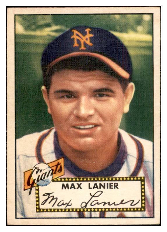 1952 Topps Baseball #101 Max Lanier Giants EX-MT 532617