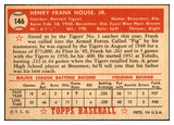 1952 Topps Baseball #146 Frank House Tigers EX-MT 532620