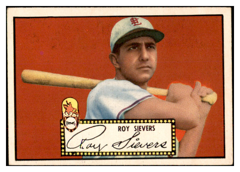 1952 Topps Baseball #064 Roy Sievers Browns EX Black 532622