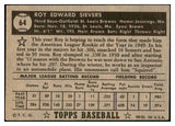 1952 Topps Baseball #064 Roy Sievers Browns EX Black 532622