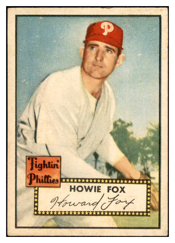 1952 Topps Baseball #209 Howie Fox Phillies EX 532627