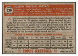 1952 Topps Baseball #220 Joe Presko Cardinals EX 532628