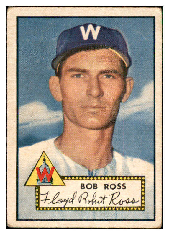 1952 Topps Baseball #298 Floyd Ross Senators VG-EX 532636