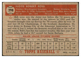 1952 Topps Baseball #298 Floyd Ross Senators VG-EX 532636