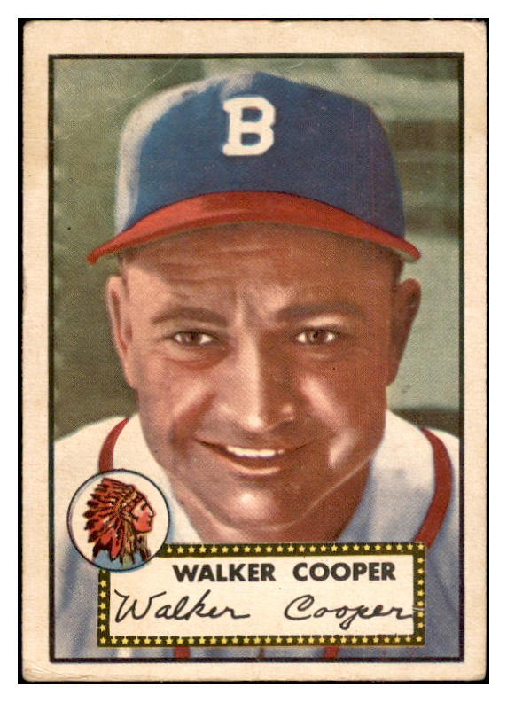 1952 Topps Baseball #294 Walker Cooper Braves VG-EX 532640