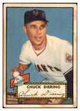 1952 Topps Baseball #265 Chuck Diering Giants VG-EX 532643