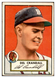 1952 Topps Baseball #162 Del Crandall Braves VG-EX 532649