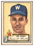 1952 Topps Baseball #309 Jim Busby Senators Good 532654