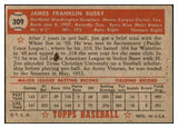 1952 Topps Baseball #309 Jim Busby Senators Good 532654