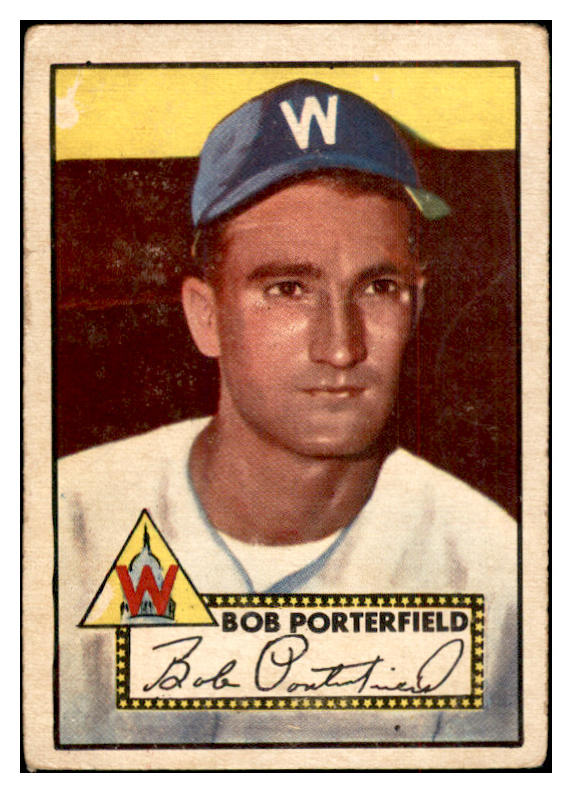 1952 Topps Baseball #301 Bob Porterfield Senators Good 532656