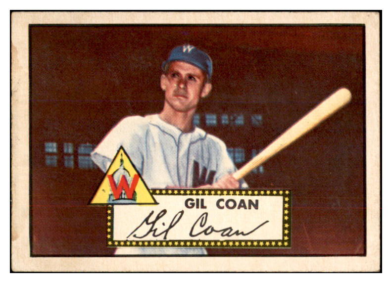 1952 Topps Baseball #291 Gil Coan Senators VG-EX 532663