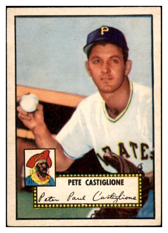 1952 Topps Baseball #260 Pete Castiglione Pirates VG-EX 532665